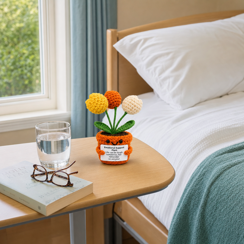 On a bedside table [pl:69eef91da9c8]