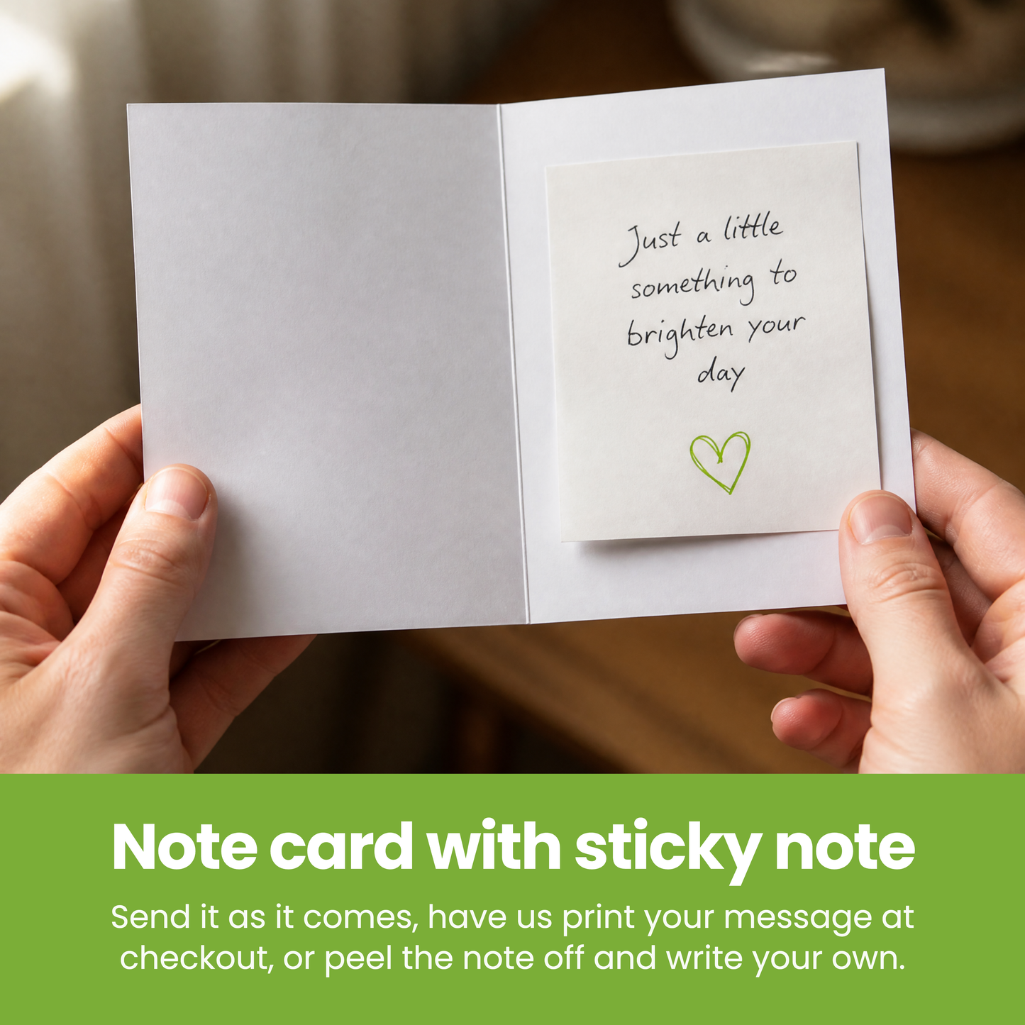 Note card with sticky note [pl:5892cb395052]