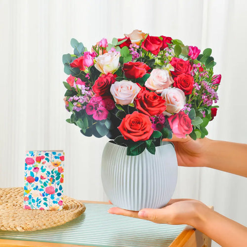 Rosy Radiance Pop-Up Bouquet
